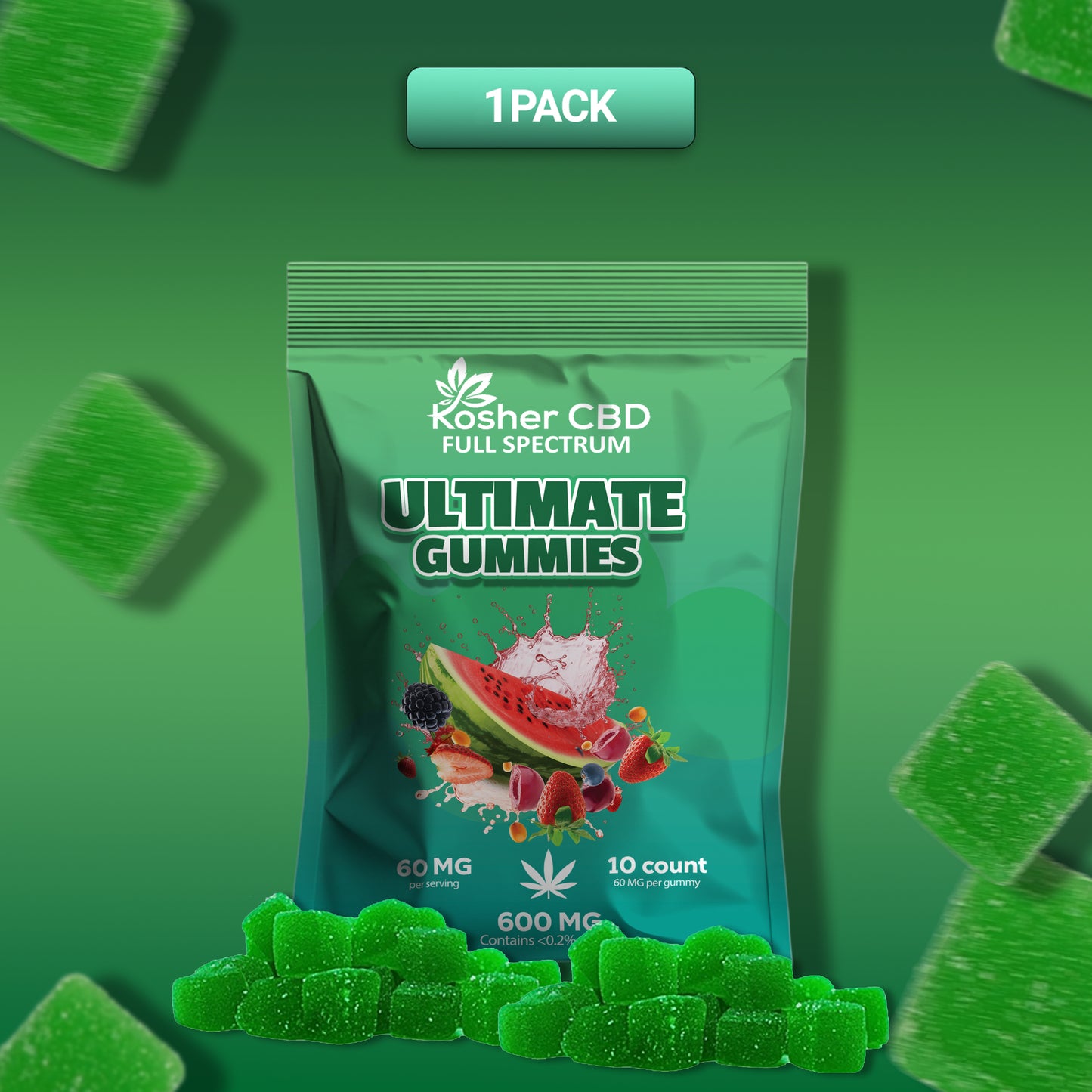 600mg CBD Gummies VEGAN