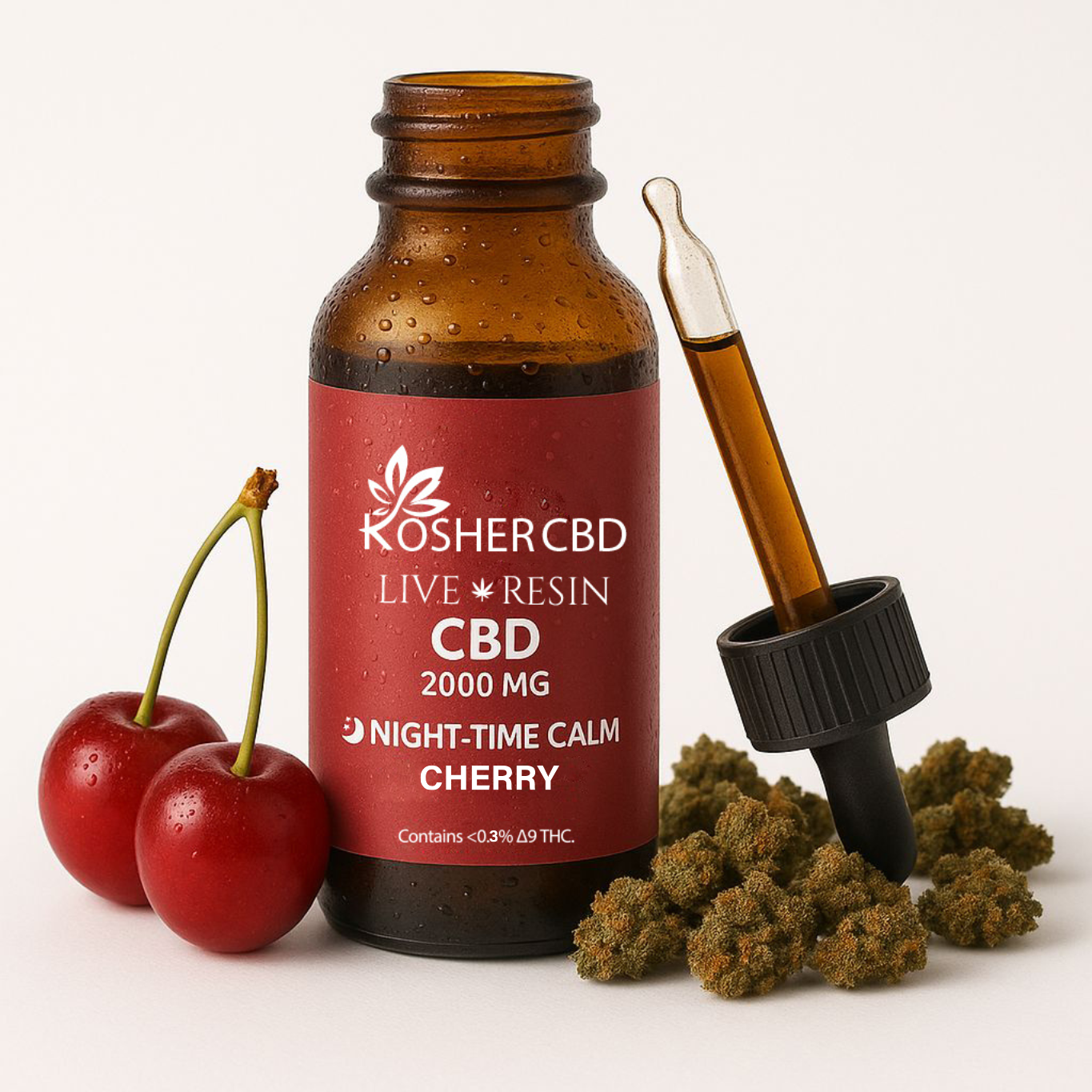 LIVE RESIN CBD NIGHT OIL CHERRY 2000MG