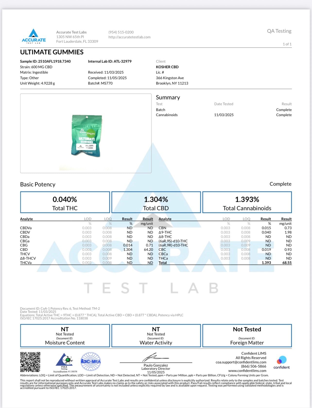 600mg CBD Gummies VEGAN