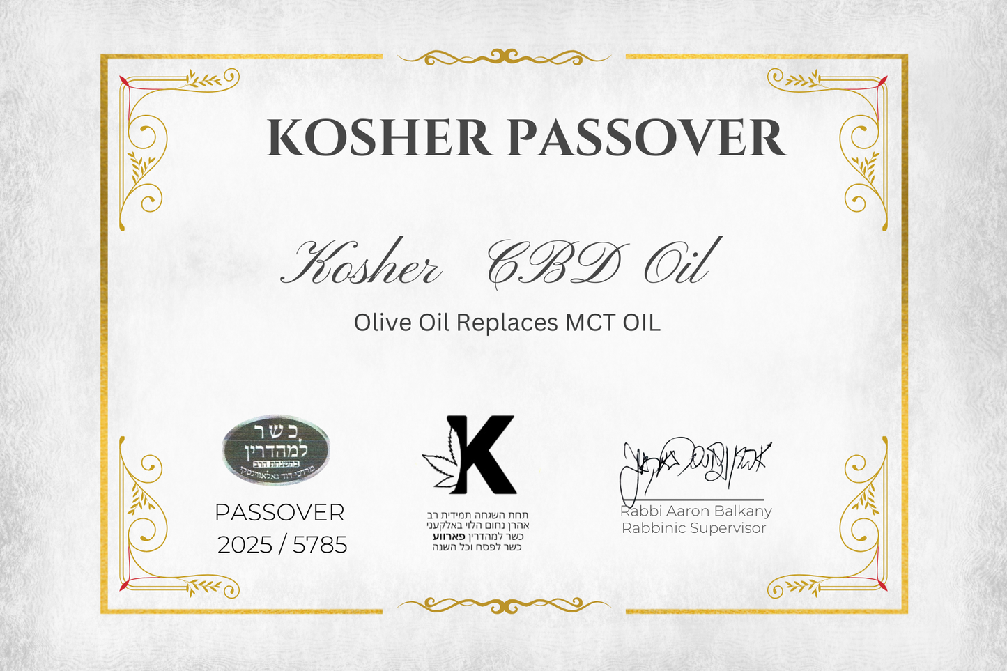 (Preorder) PASSOVER  CBD DAY OIL