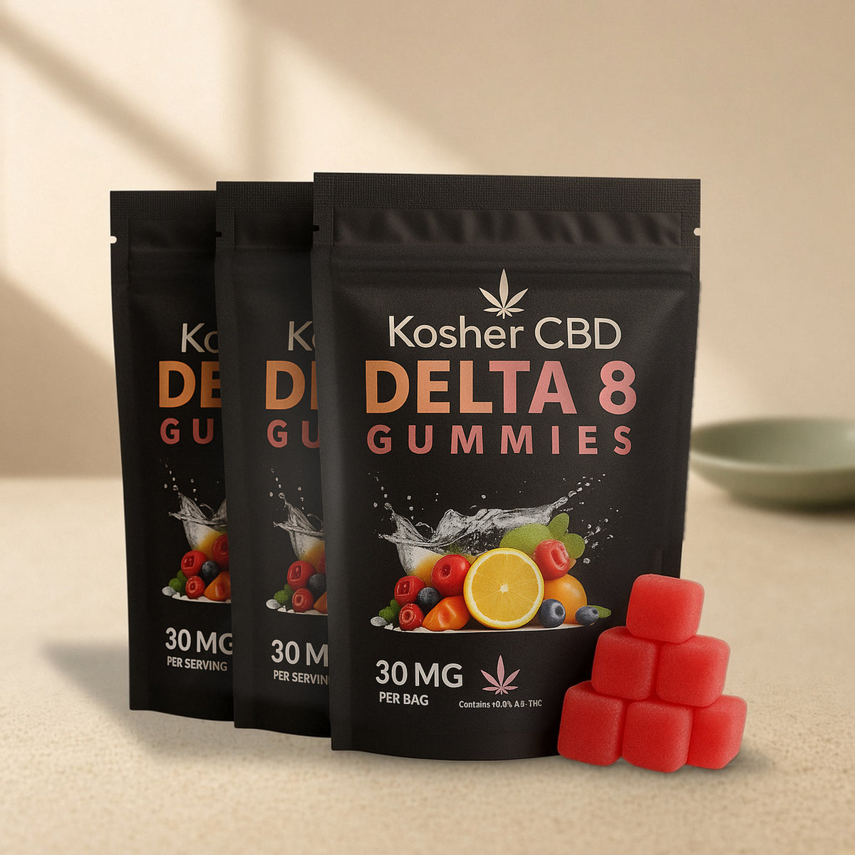 DELTA 8 GUMMIES (3 Pack) VEGAN