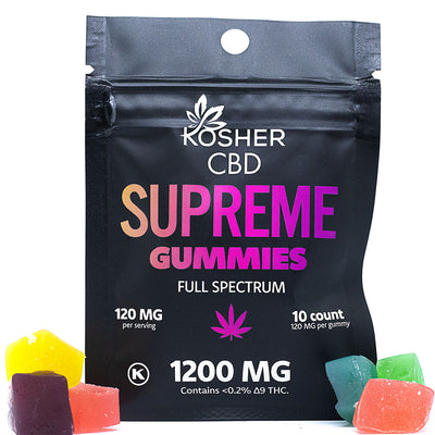 Kosher CBD Gummies Fruit Fusion 1200 mg