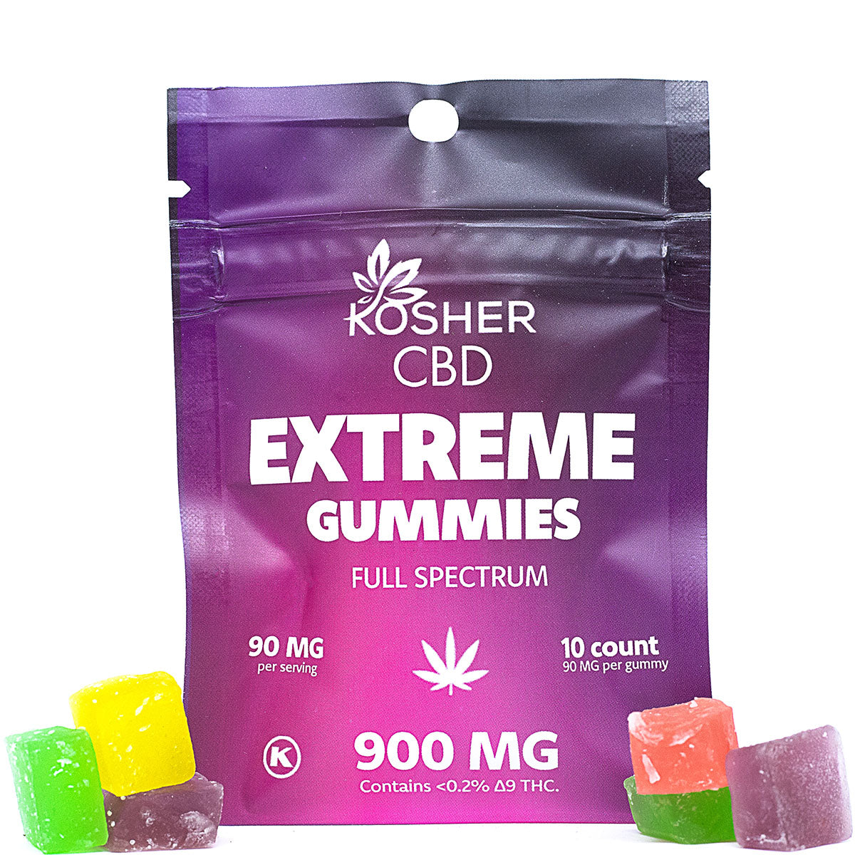 Kosher CBD Gummies Fruit Fusion 900 mg